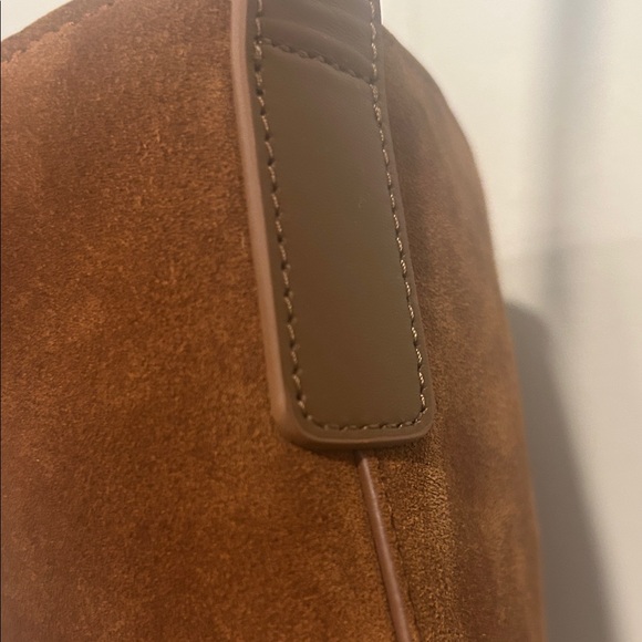 Quince Italian Leather Crossbody Bag Cognac Brown Minimalist” - Picture 6 of 6